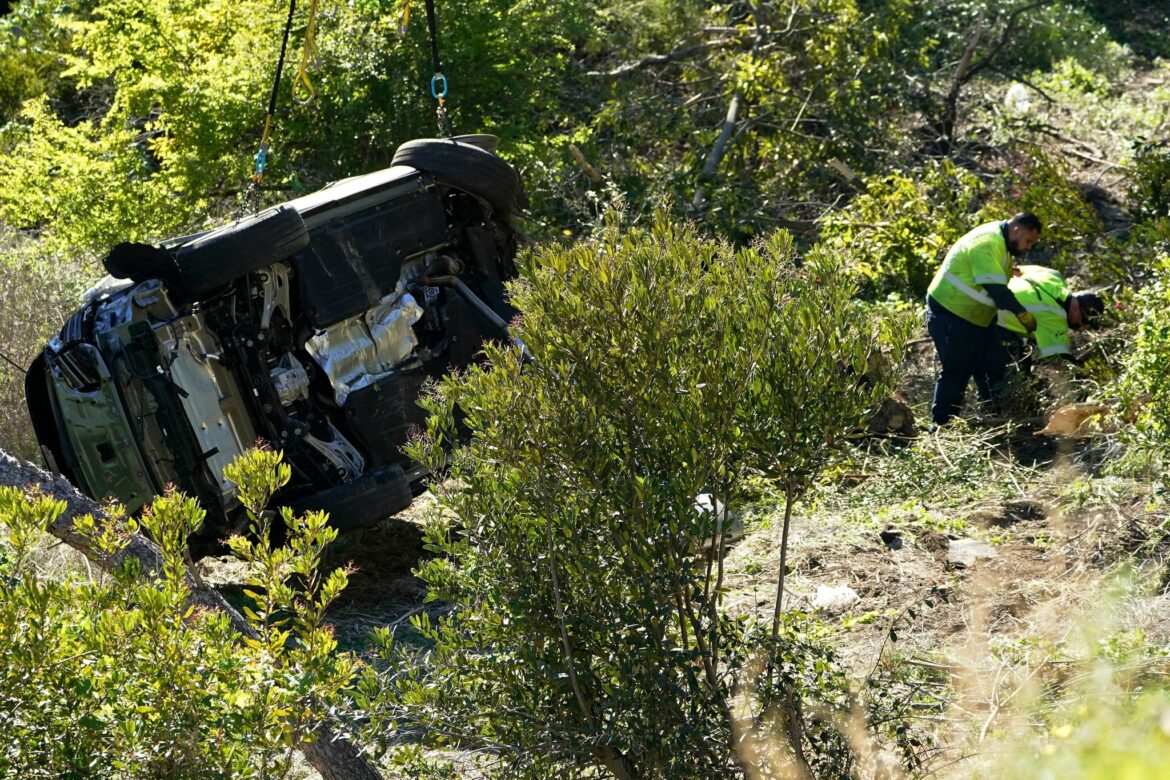 Überhöhte Geschwindigkeit führte zum Unfall von Woods